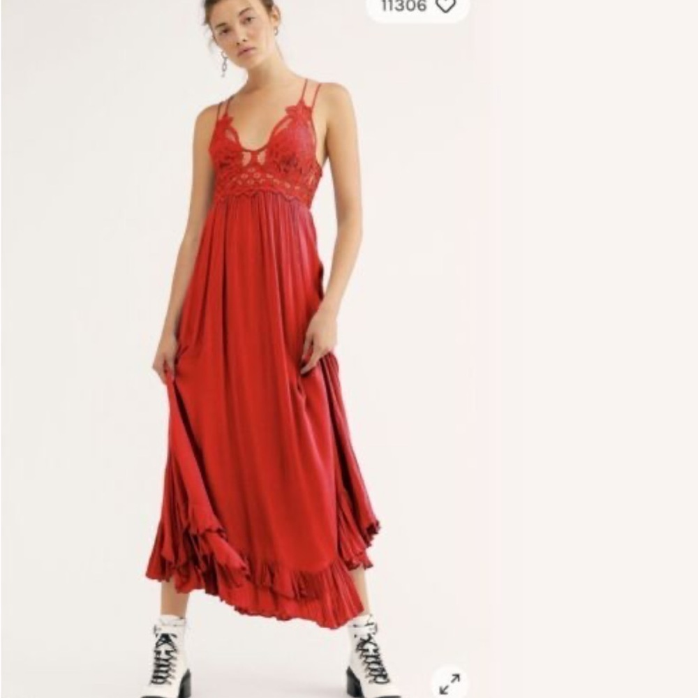 Free People Intimately Adella crochet lace slip dress. NWT X small